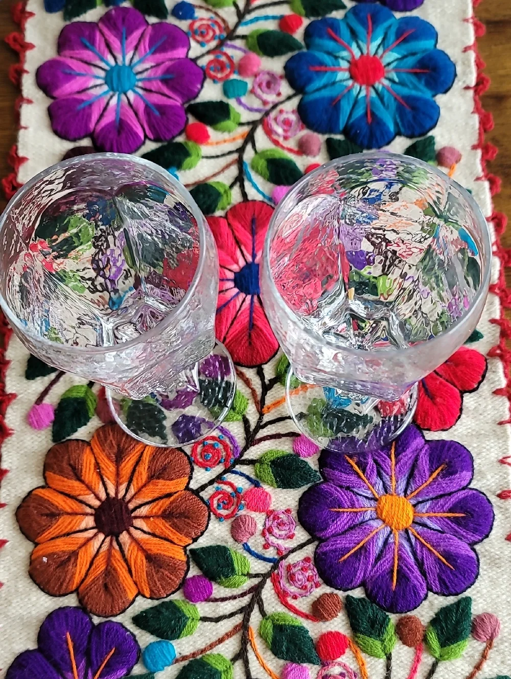 Vintage Libbey Chivalry Clear Goblets Set Of 2